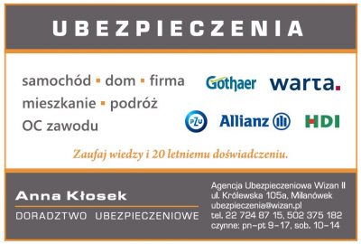 Agencja Ubezpieczeniowa WIZAN II &#8211; Anna Kłosek